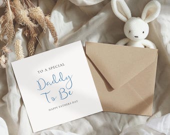 Fathers Day Card for Daddy to Be, Personalised Card, Daddy to be Card, For Daddy from Bump