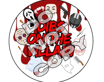 Dark Romance Dibs on the Villain Sticker (3in diameter) FREE 1st Class Shipping