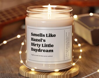 Personalized Scented Soy Candle for Spicy Book Readers, Custom Smells Like Your Dirty Little Daydream, Dark Romance Book Lovers, Smut Lovers