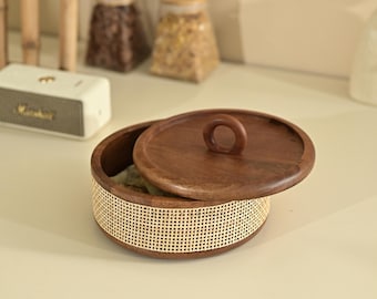 Handgemaakte houten Mexicaanse Tortilla Warmer en Indiase Chapati Roti Broodhouder Doos, Pannenkoek Keeper, Serveware, Hot Pot, Ovenschotel met Deksel, Natuurlijk Bruin