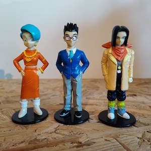 De Agostini DragonBall vintage action figures San Gohan Bulma and C-17 1996.