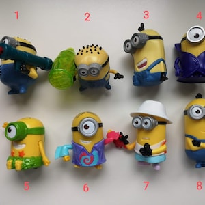 despicable me juguetes de los minions de mcdonald's