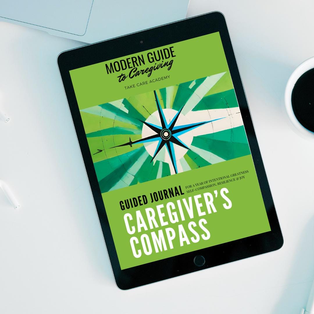 Coaching Guided Journal for Caregivers: The Caregiver's Compass