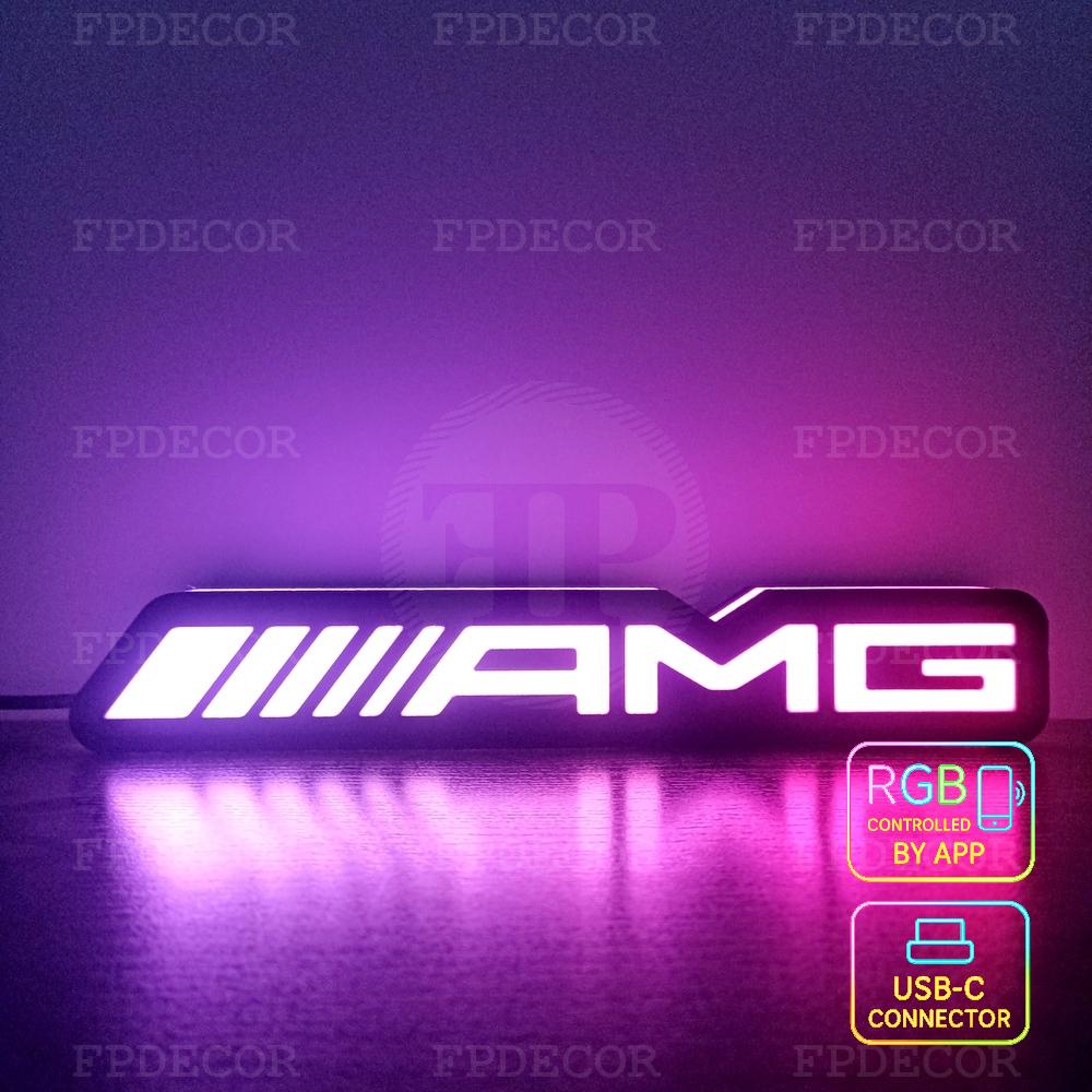 Lampe LED Décorative Disque De Frein - Effet Disque Chauffé Rouge/orange - Style BMW, Audi RS, Mercedes AMG - Alimentation USB - Cadeau Pour Passionné Auto - 2