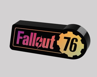 Lampe FALLOUT avec LED RVB - Caisson lumineux !