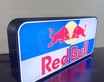 レッドブルのネオンサイン、レッドブルのLEDサイン、レッドブルのロゴ