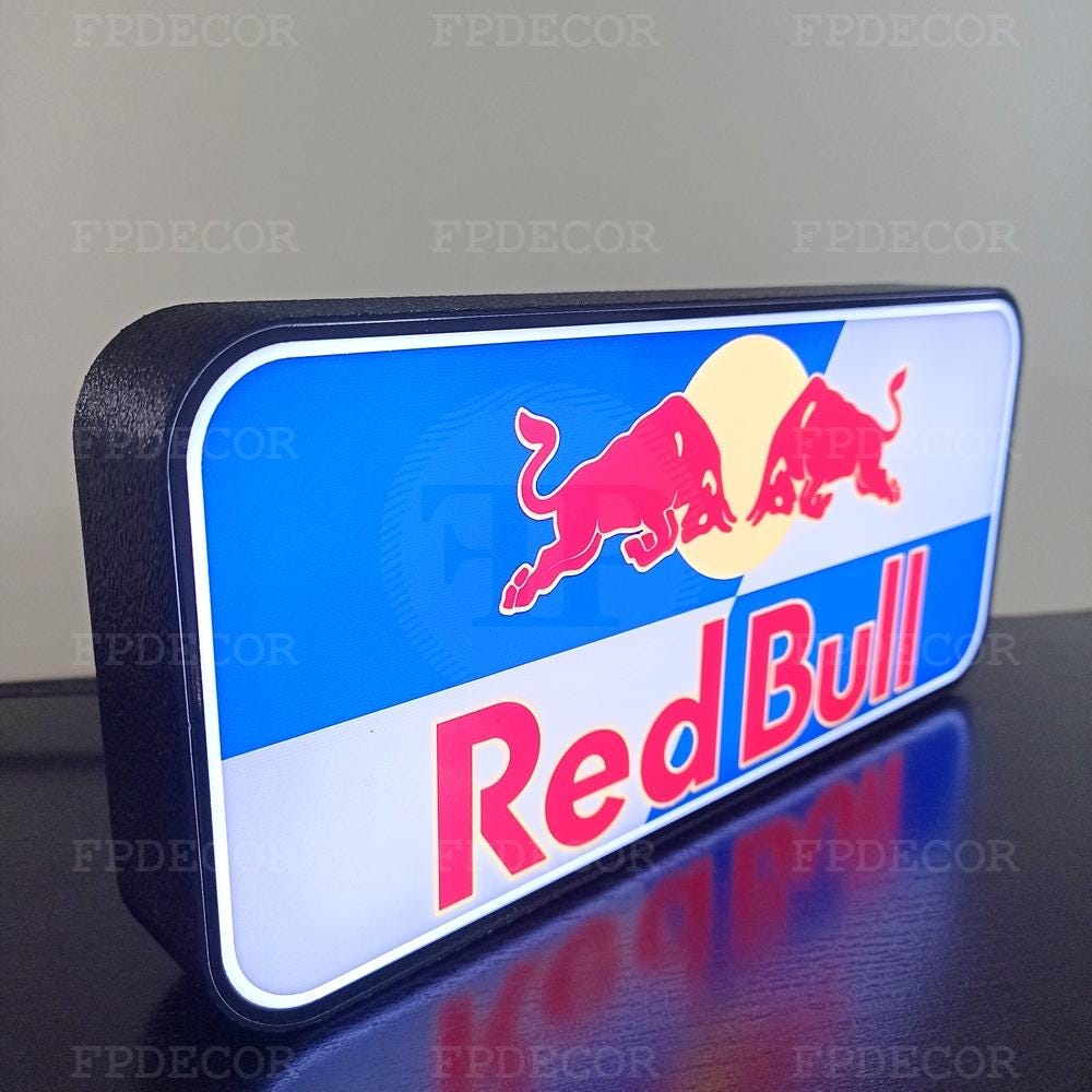 Néon redbull sign - Etsy 日本