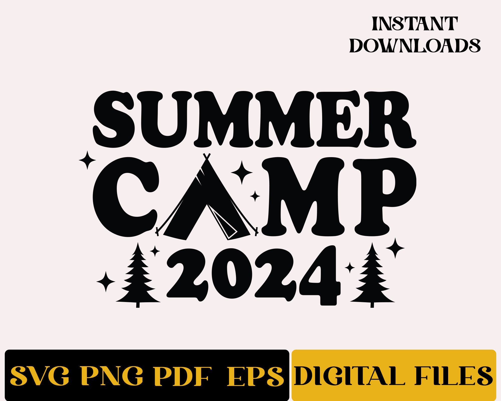 Summer Camp 2024 Svg, Summer Vacation Svg, Summer Camp Svg, 2024
