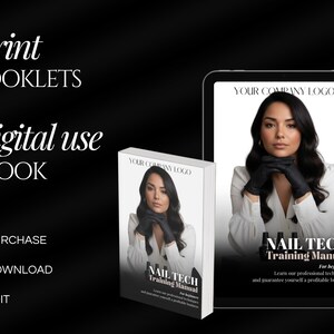 Nail Tech Training Manual Template | Certificate Template |Theory exam |Nails Instructor Ebook Template |Beginners Guide |Nail Course image 5