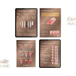 Nail Tech Training Manual Template | Nail Tech Ebook |Nails Tech Manual | Beginner's Nail Course Gel-X Nails Ebook Editable Training Guide Bild 4
