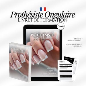 Manuel de formation prothésiste ongulaire | Examen théorique | Livret de formation | Cours d'onglerie débutants | Training manual Nail Tech