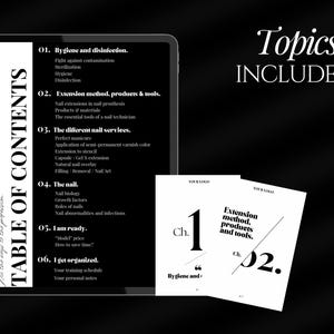 Nail Tech Training Manual Template | Certificate Template |Theory exam |Nails Instructor Ebook Template |Beginners Guide |Nail Course image 4