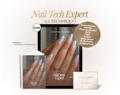Nail Tech Training Manual Template |Theory exam |Nails Instructor Ebook Template| Beginners Nail Course Acrylic Nail Editable Training Guide