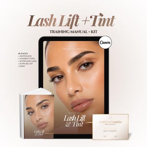 Lash Lift Training Editable Guide | Lash lift and tint Training Manual | Lash Lift Course Manual | Lash Instructor Manual Ebook | Lash tint