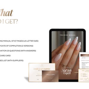 Nail Tech Training Manual Template | Nail Tech Ebook |Nails Tech Manual | Beginner's Nail Course Gel-X Nails Ebook Editable Training Guide Bild 2