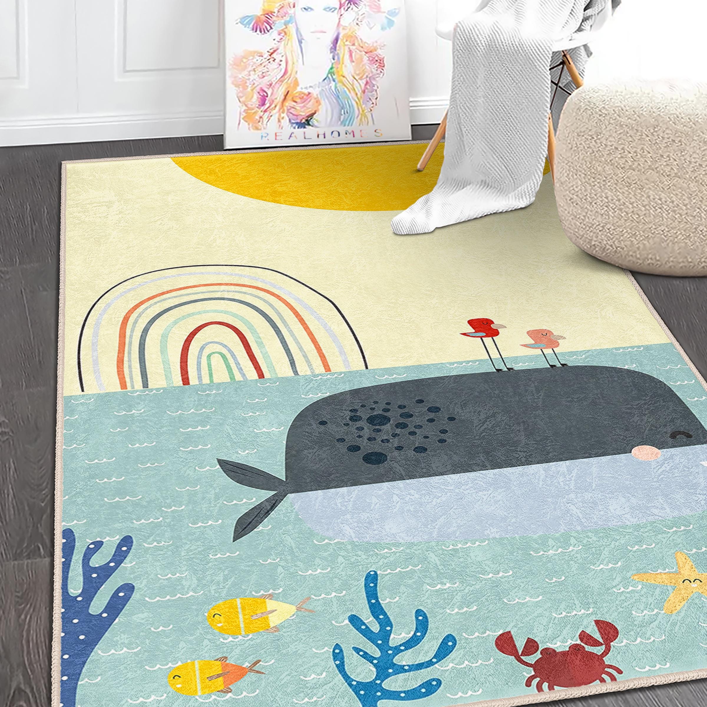 Whale Nursery Rug - Etsy