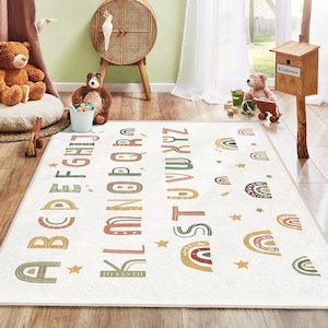 ABC Kinderzimmer Teppich|Alphabet Kinderteppich|Kinderteppich|Kinderzimmerteppich|Kinderzimmerteppich|Kinderteppich|Kinderteppich