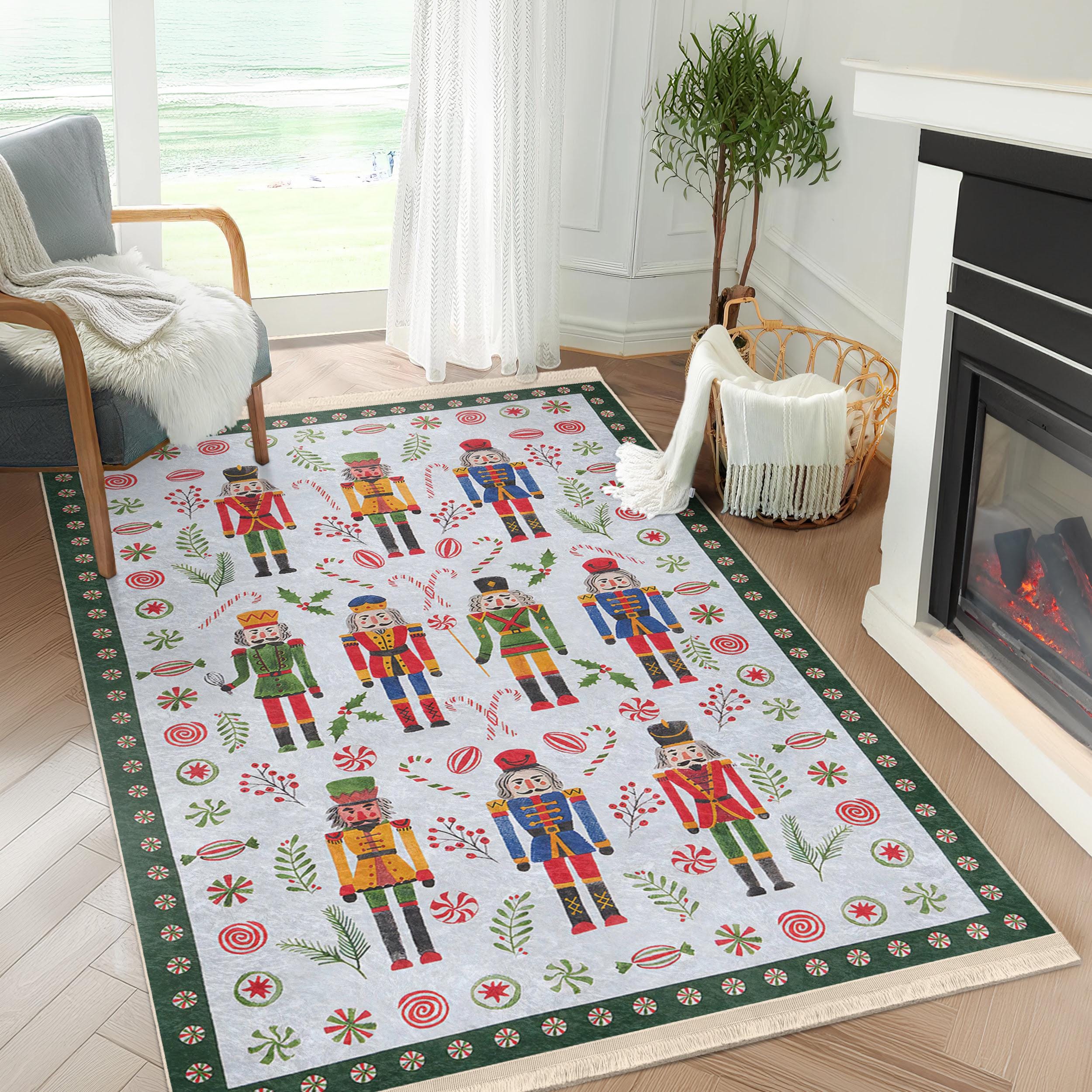 51×103\"Winter wonderland” ViNTAGE RUG Winter Wonderland
