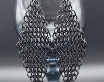 Loop and Broom Blackened Stainless Steel Ear Weights 6mm