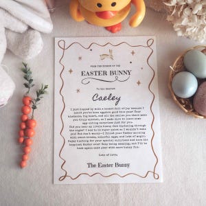 Carta del Conejo de Pascua - Carta del Conejo, Carta oficial de Pascua