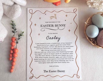 Personalized Easter Bunny Letter - Official A4 Keepsake