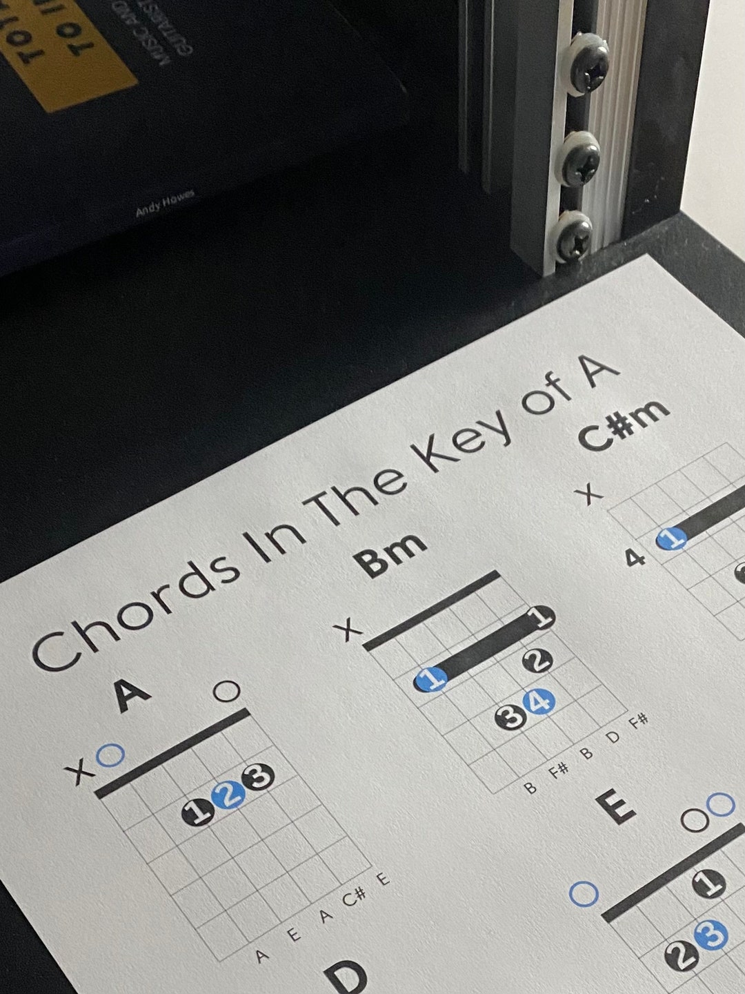 Chords in Every Key Chord Charts - Etsy