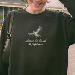 Pigeon Sweatshirt Pigeon Gifts Bird Sweater Oddly Specific Shirt Gen Z Shirt Gift For Birders Birder Gift Bird Nerd Sweatshirt Granola Girl