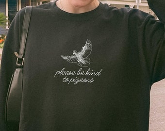 Pigeon Sweatshirt Pigeon Gifts Bird Sweater Oddly Specific Shirt Gen Z Shirt Gift For Birders Birder Gift Bird Nerd Sweatshirt Granola Girl