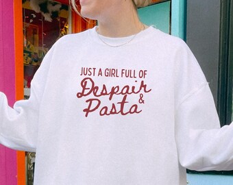 Pasta Sweatshirt Tomato Girl Aesthetic Tomato Girl Summer Tomato Girl Sweatshirt Italy Sweatshirt Gen Z Sweatshirt Pasta Lover Gift Sweater