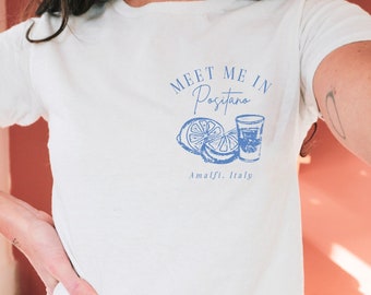 Camiseta de bebé Limoncello, camiseta de bebé Positano Costa de Amalfi de los años 90, camiseta Italia, camiseta de bebé Lemoncello Old Money Aesthetic Lemon Fruit, camiseta Riviera Italiana