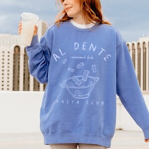 Sudadera de pasta al dente, sudadera estética de chica tomate, sudadera de chica tomate de verano, sudadera de Italia, sudadera de la generación Z, amante de la pasta.