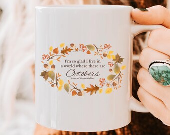 Anne Of Green Gables Mug Bookish Mug Cottage Core Mug Librariancore Mug Book Related Gift Ideas Anne Of Green Gables Gifts Light Academia