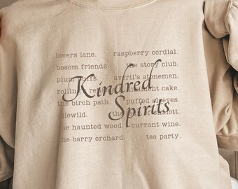 Anne Of Green Gables Sweatshirt Light Academia Shirt Literature Sweatshirt Librariancore Cottagecore Clothing Anne Of Green Gables Gifts