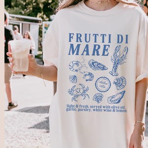 Dolce Vita Shirt Oyster Shirt Crab Shirt Shrimp Shirt Lobster Shirt Fisherman Aesthetic Oceancore Shirt Coastal Granddaughter La Dolce Vita