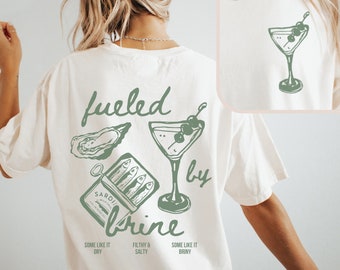 Dirty Martini Shirt Tinned Fish Shirt Sardines Shirt Oyster Shirt Tin Fish Shirt Bartender Shirt Dirty Martini Tee Old Money Aesthetic Shirt