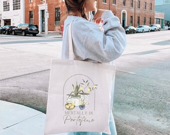 Portofino Tote Bag Old Money Aesthetic Lemon Tote Coastal Grandma Coastal Granddaughter Tote Bag Italia Tomato Girl Summer Tote Bag Fruit