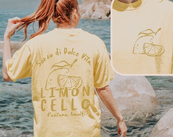Limoncello Shirt Lemoncello Shirt Tomato Girl Summer Amalfi Coast Shirt La Dolce Vita Tomato Girl Shirt Italian Summer Lemon Shirt Fruit