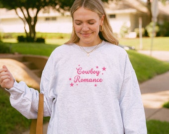 Cowboy Romance Sweatshirt Western Romance Reader Sweatshirt Coquette Cowgirl Sweatshirt Bookish Sweatshirt Romance Crewneck Sweater Smutt