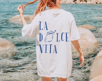 La Dolce Vita Shirt Dolce Vita T-Shirt Tomato Girl Shirt Tomato Girl Summer Coastal Grandma Shirt Citrus Coastal Granddaughter Shirt Amalfi