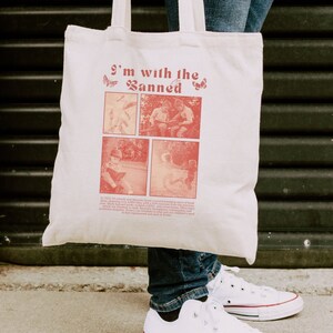 Banned Books Tote Bag Bookish Tote Bag Bookstragram Tote Bag Protect Trans Kids Tote Bag LGBTQ Ally Tote Subtle Pride Tote Bookish Things