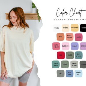May include: Color chart with 17 different colors, labeled with names like "White", "Ivory", "Mustard", "Black", "Water-Melon", "Red", "Sage", "Light Green", "Grey", "Blue Jean", "Cham-Bray", and "Pepper".