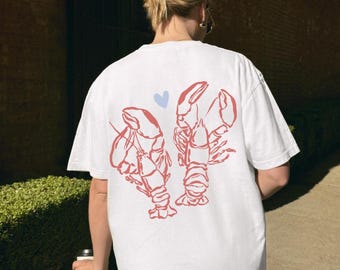 Lobster Shirt Fisherman Aesthetic Eastcoast Shirt Coastal Grandma Shirt Coastal Grandaughter Shirt Coquette Shirt Oceancore Shirt Plus Size