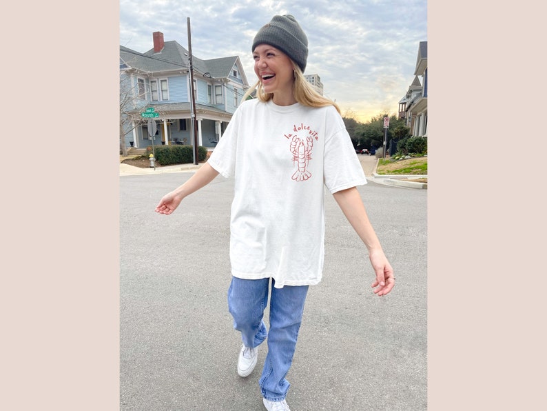 la dolce vita lobster comfort colors shirt
