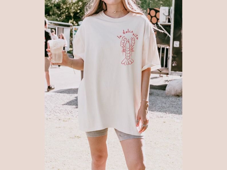 la dolce vita lobster comfort colors shirt