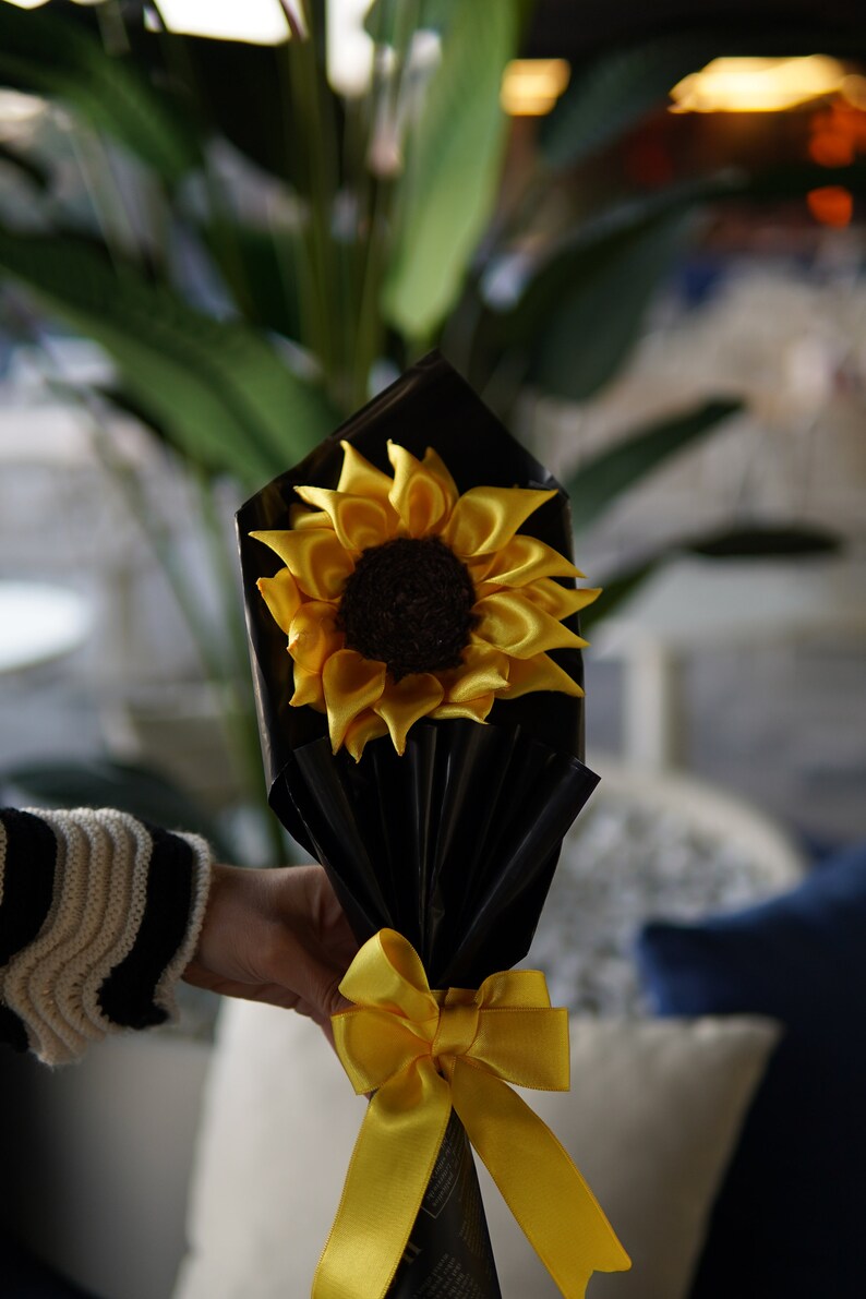 Sunflower Bouquet, Flower Bouquet, Eternal Flower, Girlfriend Gifts