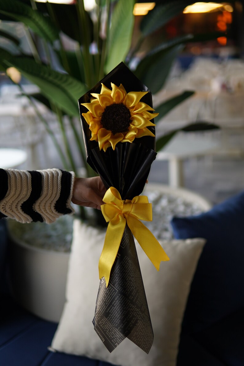Sunflower Bouquet, Flower Bouquet, Eternal Flower, Girlfriend Gifts