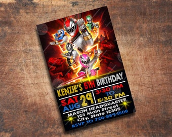Kids birthday invitation, party invites, birthday card, custom order