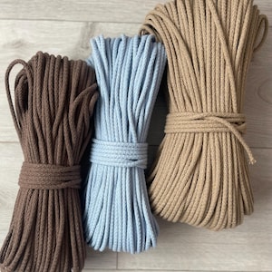 100% Cotton Craft Cord: 5.5mm Macrame Weaving, DIY Baskets