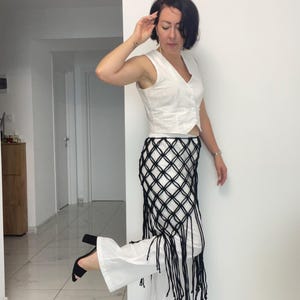 Macrame shawl, mesh shawl, mesh shawl macrame, macrame accessory, black macrame mesh, handmade macrame mesh