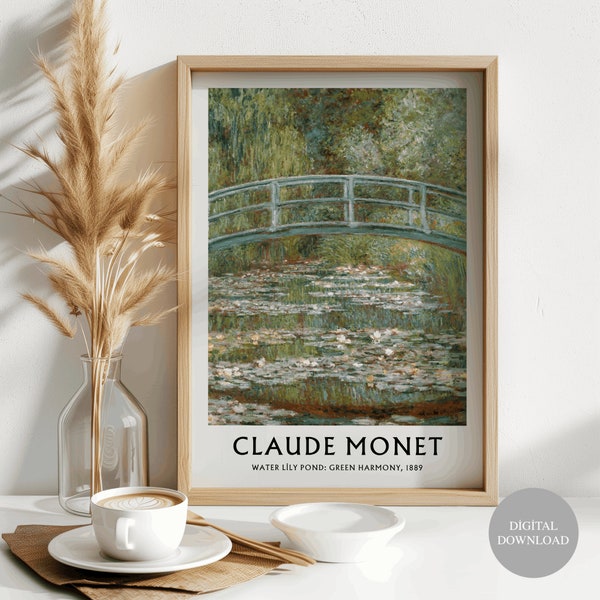 Vintage Claude Monet Landscape Print, Digital Download,Impressionist Painting, Printable Art prints,